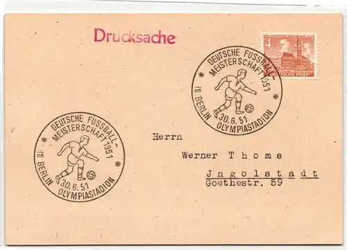 Berlin 43 auf Postkarte Olympia-Stadion #JX701