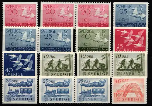 Schweden 413-420 postfrisch Jahrgang 1956 komplett #KD979