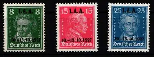 Deutsches Reich 407-409 postfrisch Pracht #KF237