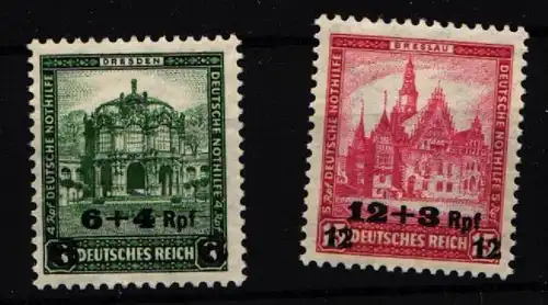 Deutsches Reich 463-464 postfrisch Pracht #KF239