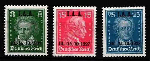 Deutsches Reich 407-409 postfrisch Pracht #KF236