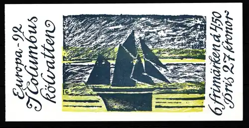 Schweden 1709-1711 postfrisch Markenheftchen 169 #KF267