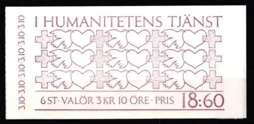 Schweden 1443-1445 postfrisch Markenheftchen 122 #KF288