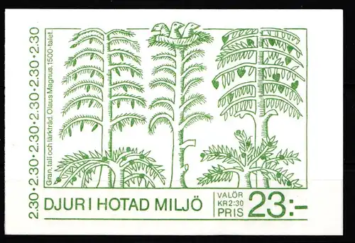 Schweden 1520-1521 postfrisch Markenheftchen 143 #KF300