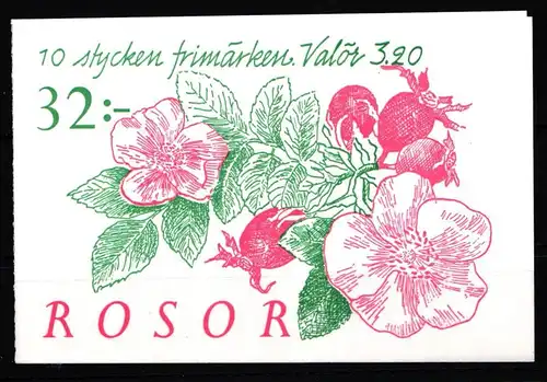 Schweden 1823-1827 postfrisch Markenheftchen 192 #KF367