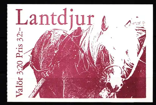 Schweden 1804-1805 postfrisch Markenheftchen 194 #KF370