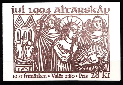 Schweden 1857-1858 postfrisch Markenheftchen 198 #KF377