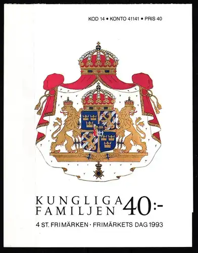 Schweden 1793-1796 postfrisch Markenheftchen 186 #KF385