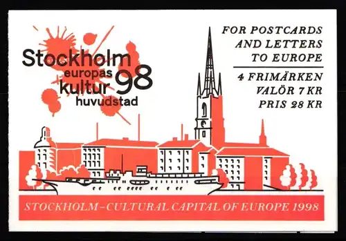 Schweden 2056-2057 postfrisch Markenheftchen 241 #KF363