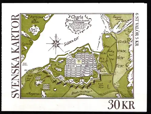 Schweden 1655-1660 postfrisch Markenheftchen 158 #KF389
