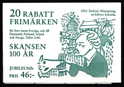Schweden 1668-1671 postfrisch Markenheftchen 160 #KF391