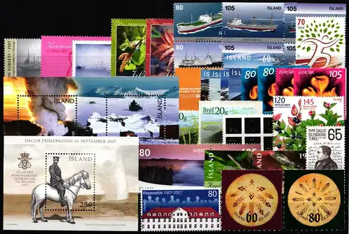 Island Jahrgang 2007 mit 1150-1185 postfrisch #KF404