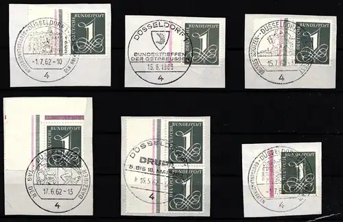 BRD Bund 285 postfrisch kleines Lot mit Sonderstempeln #KF542