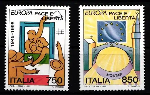 Italen 2383-2384 postfrisch Europa #KG231