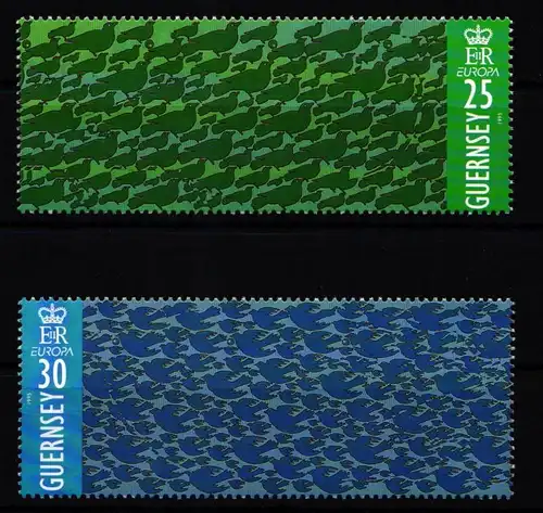 Großbritannien Guernsey 670-671 postfrisch Europa #KG228