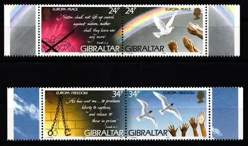 Gibraltar 710-713 postfrisch Europa #KG258