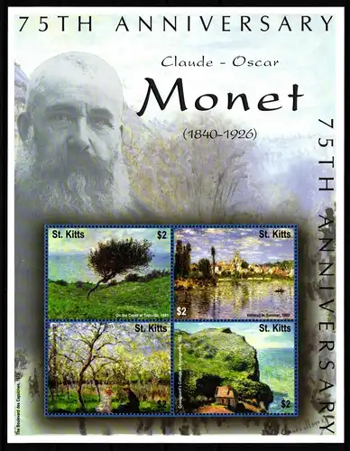 St. Kitts 599-602 postfrisch als Kleinbogen #KG265