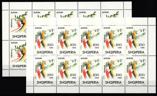 Albanien 2556-2557 postfrisch als Kleinbogensatz #KG267