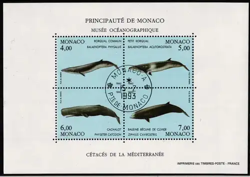 Monaco Block 58 gestempelt Ersttagssonderstempel #JS349