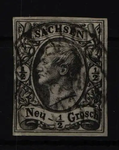 Sachsen 8 gestempelt leichte Mängel #ID975