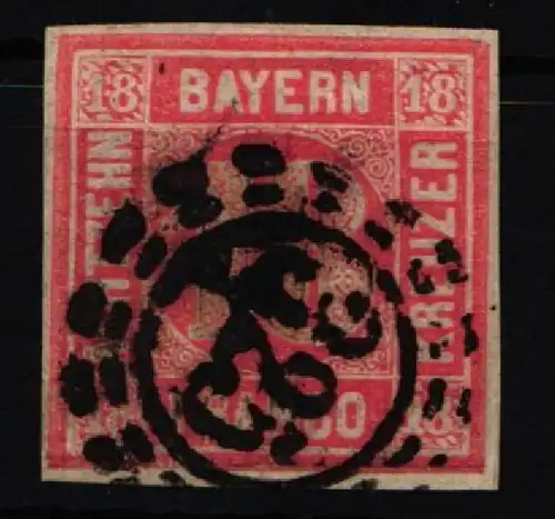 Bayern 13 gestempelt oMr 325 "München", sauber geschnitten #KF627