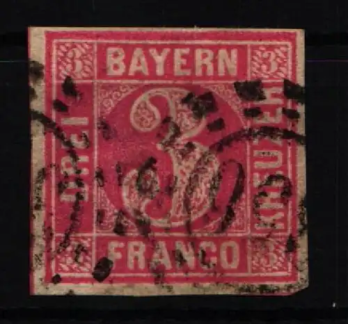 Bayern 9 gestempelt leichte Mängel #KF623