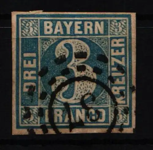 Bayern 2 gestempelt oMr 37 "Bayreuth", saubere Bedarfsqualität #KF633