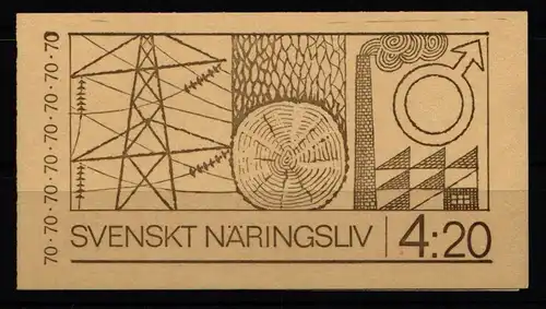 Schweden 683-688 postfrisch Markenheftchen 26 I #KF739