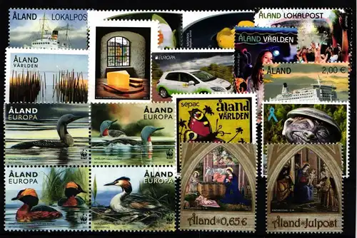 Finnland Alandinseln Jahrgang 2013 mit 369-385 postfrisch #KF683