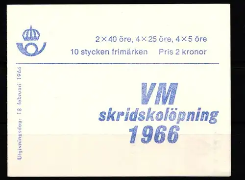 Schweden 546-548 postfrisch Markenheftchen 10 I #KF733