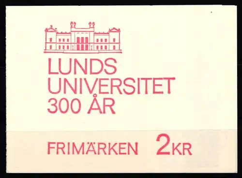 Schweden 605-606 postfrisch Markenheftchen 17 #KF747