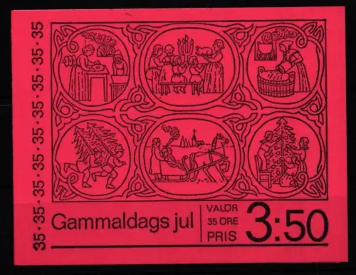 Schweden 728-732 postfrisch Markenheftchen 30 #KF735