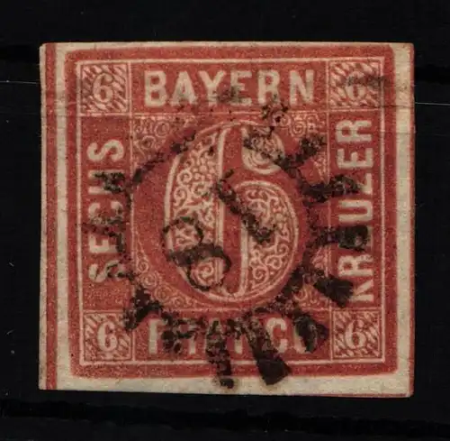 Bayern 4 gestempelt gMR 18 "Augsburg" #KF793
