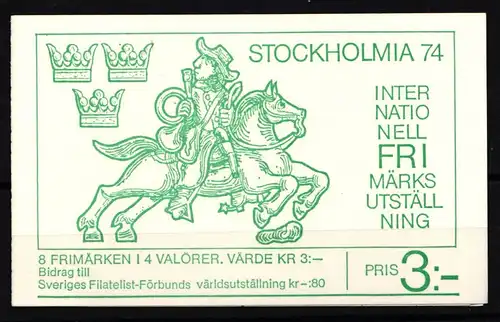 Schweden 846-849 postfrisch Markenheftchen 45 #KF837