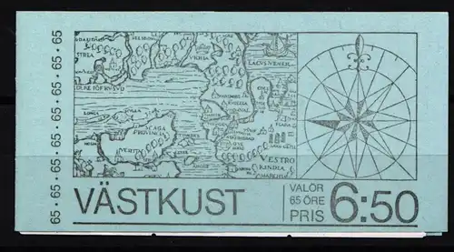 Schweden 854-858 postfrisch Markenheftchen 46 #KF839