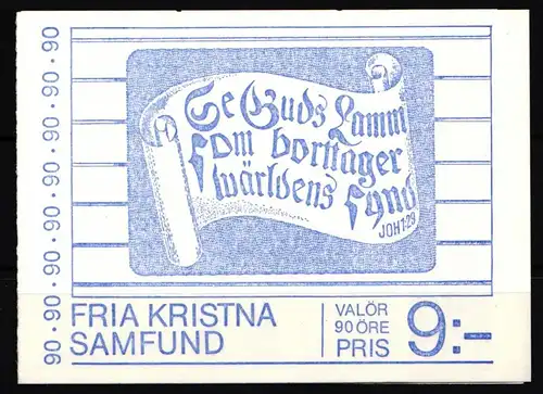 Schweden 1016-1020 postfrisch Markenheftchen 66 #KF853