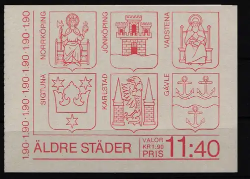 Schweden 1292-1297 postfrisch Markenheftchen 101 #KF875