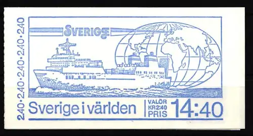Schweden 1160-1165 postfrisch Markenheftchen 84 #KF863