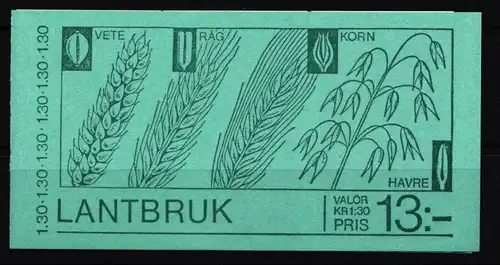 Schweden 1060-1064 postfrisch Markenheftchen 72 #KF857