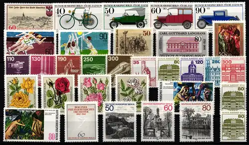 Berlin Jahrgang 1982 postfrisch ohne C/D #B-XX-1982