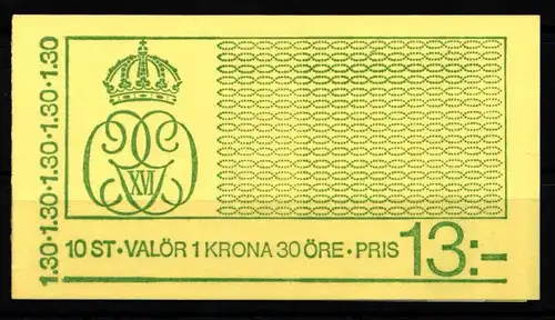 Schweden 935 postfrisch als Markenheftchen #KG315