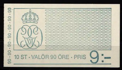 Schweden 901 postfrisch als Markenheftchen #KG303