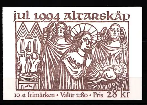 Schweden MH 198 gestempelt als Markenheftchen #KG385
