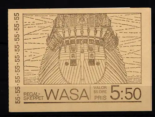 Schweden MH 21 gestempelt als Markenheftchen #KG803