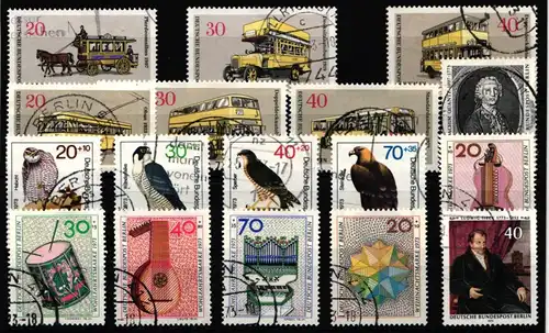 Berlin Jahrgang 1973 gestempelt ohne C/D #B-O-1973