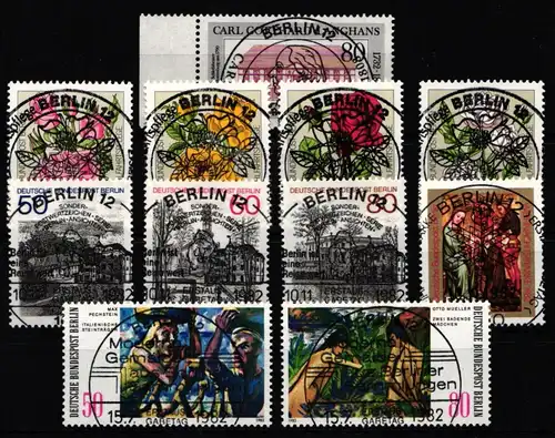 Berlin Jahrgang 1982 gestempelt ohne C/D #B-O-1982