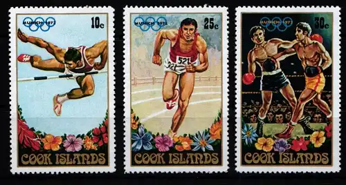 Cook Inseln 330-332 postfrisch Olympische Spiele #KA618