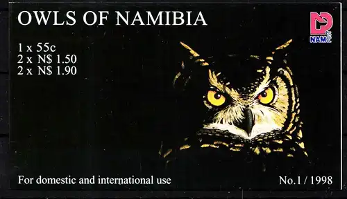 Namibia 937-941 postfrisch als Markenheftchen #KG809
