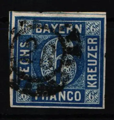 Bayern 9 gestempelt gut geschnitten #KF943