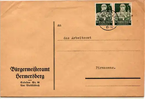 Deutsches Reich 559 auf Brief als Mehrfachfrankatur #KF902
